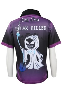 DS069 customized team shirts   full-piece printed team shirts  Hong Kong/darts suit version  darts suit customized  designer team shirts back view